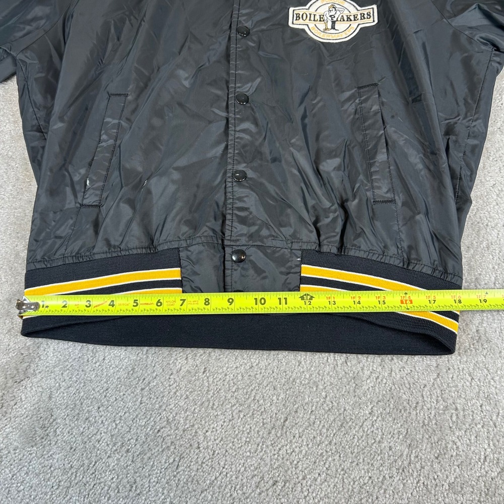 Vintage Chalk Line Purdue Boilermakers Jacket Mens XL Black Varsity Bomber NCAA - Picture 11 of 13